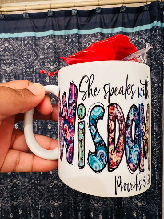 She Speak Wisdom Mug