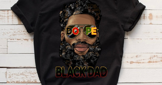 Black dad t-shirt